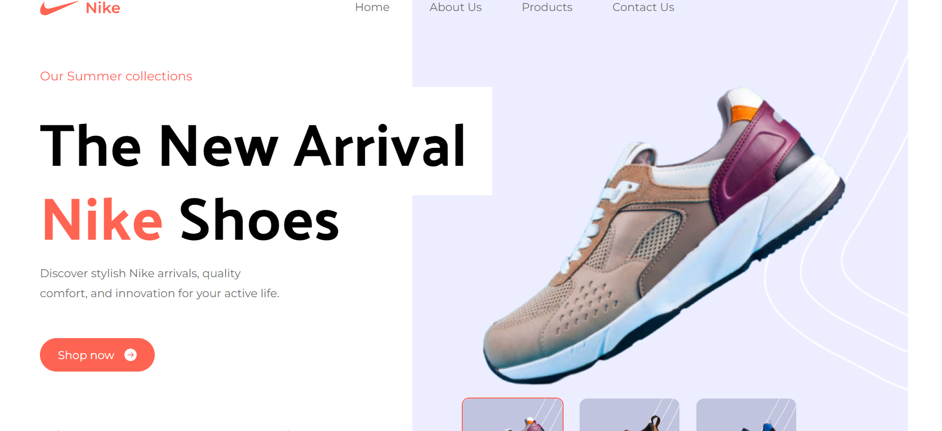 NIKE Landing Page